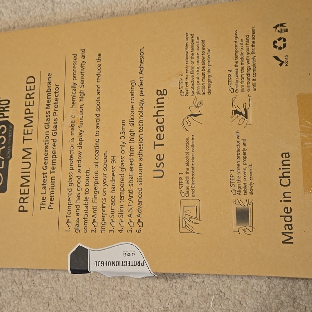 Tempered Glass Screen Protector 15.6 Inch New In Box - Picture 2 of 5